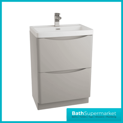 Cassellie Bali Grey Floor Standing Vanity Unit 600mm