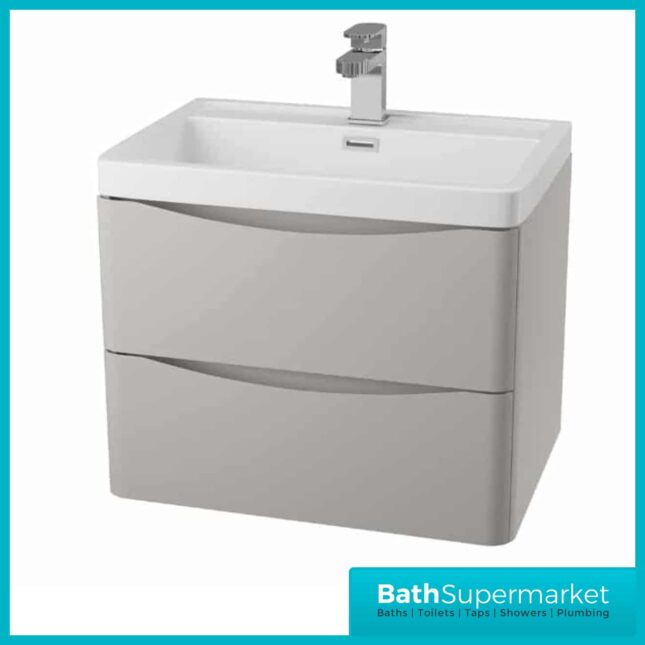 Cassellie Bali 600MM Grey Wall Hung Unit