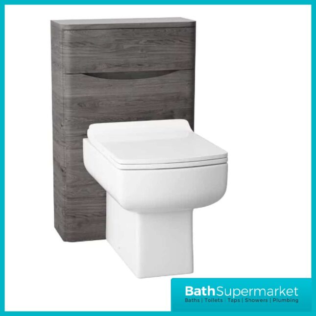 Cassellie Bali Graphite Oak Back To Wall 500MM WC Unit