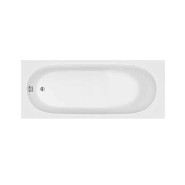Abbey 1400mm x 700mm Round Single Ended Bath-Drilled Tap Holes - Image 3