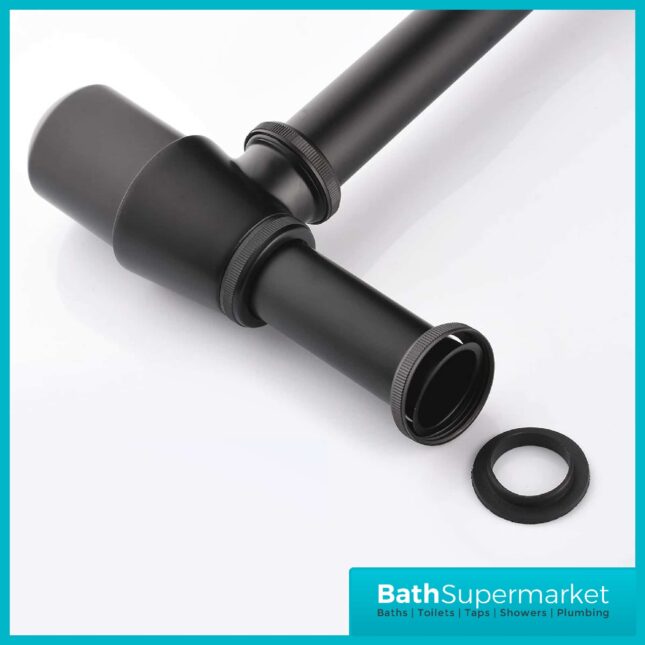 Matte Black Bottle Trap Round Shaped Trap