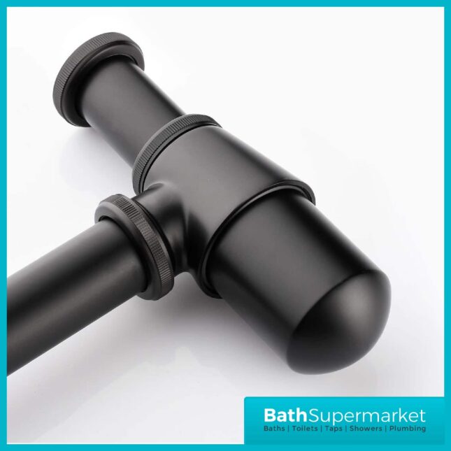 Matte Black Bottle Trap Round Shaped Trap