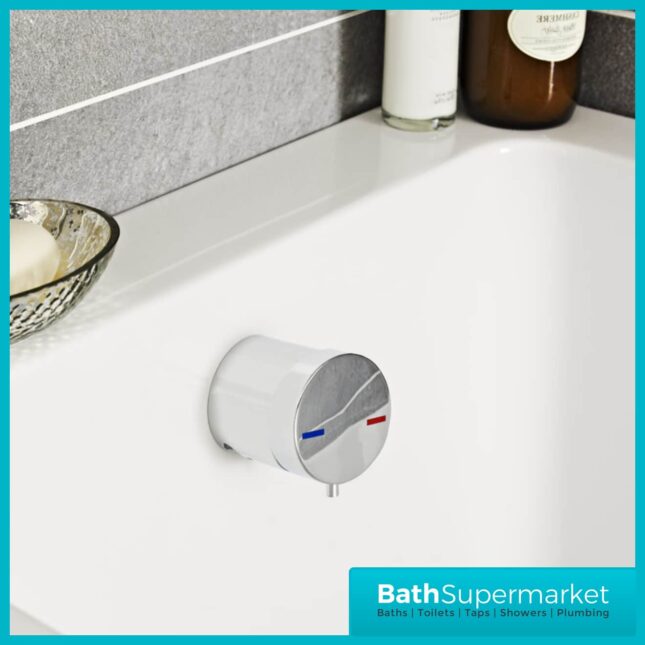 Freeflow Chrome Bath Filler-Pop-Up Waste & Overflow
