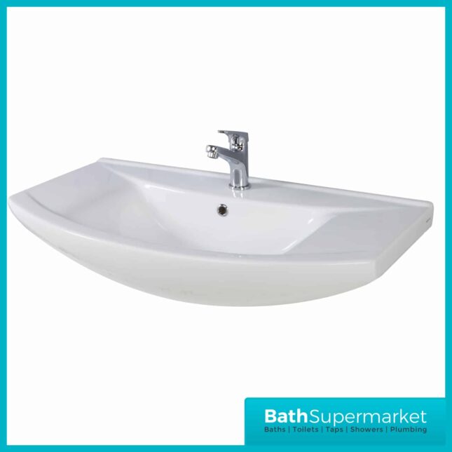 Manza 950MM Gloss White Vanity Unit And Basin