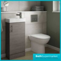 Premier Vault 405MM Grey Avola Floor Standing Unit & Basin | MIN003