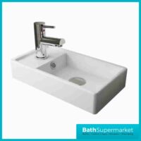 Premier Vault Hacienda Black Floor Standing Unit & Basin 405mm