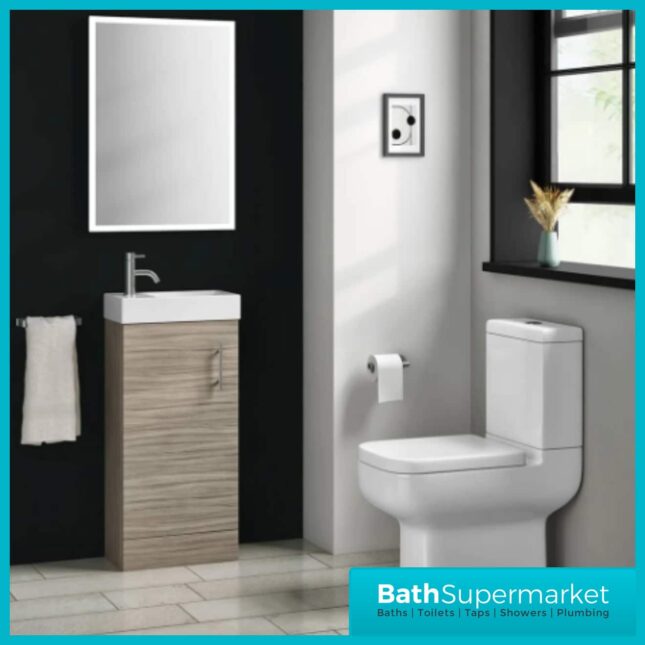 Premier Vault Driftwood Floor Standing Unit & Basin 405mm