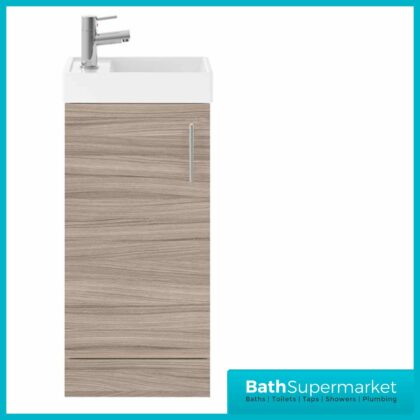 Premier Vault Driftwood Floor Standing Unit & Basin 405mm