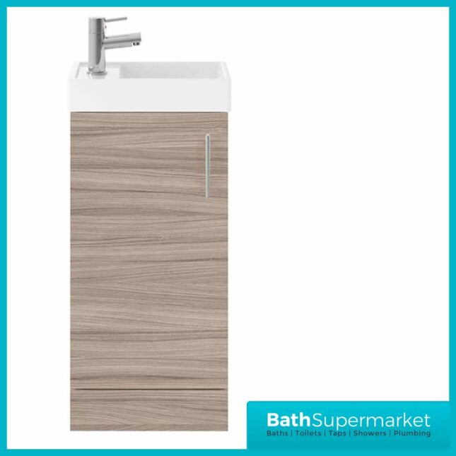Premier Vault Driftwood Floor Standing Unit & Basin 405mm