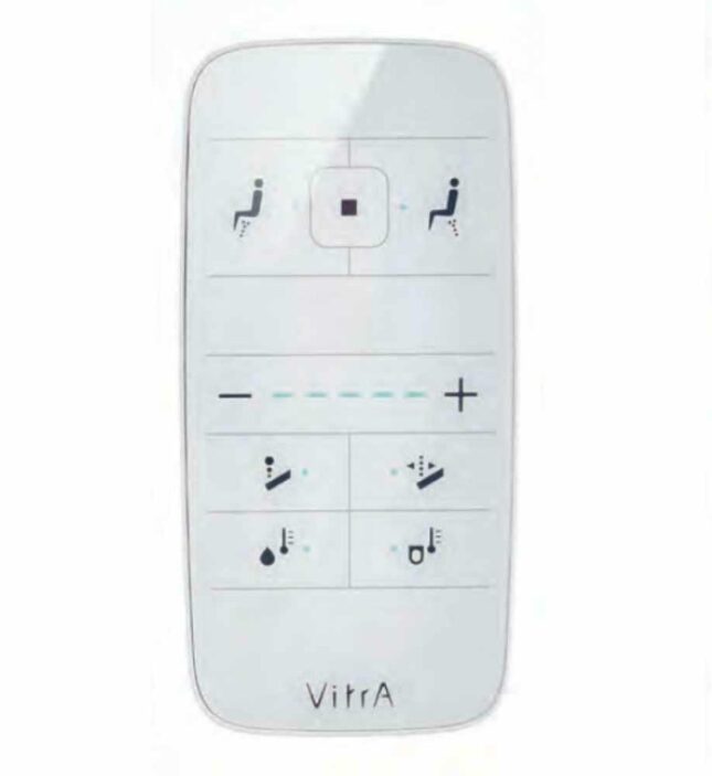 Vitra V-Care Intelligent Smart Wall Hung Pan, Rimless Essential WC & Seat - Image 7