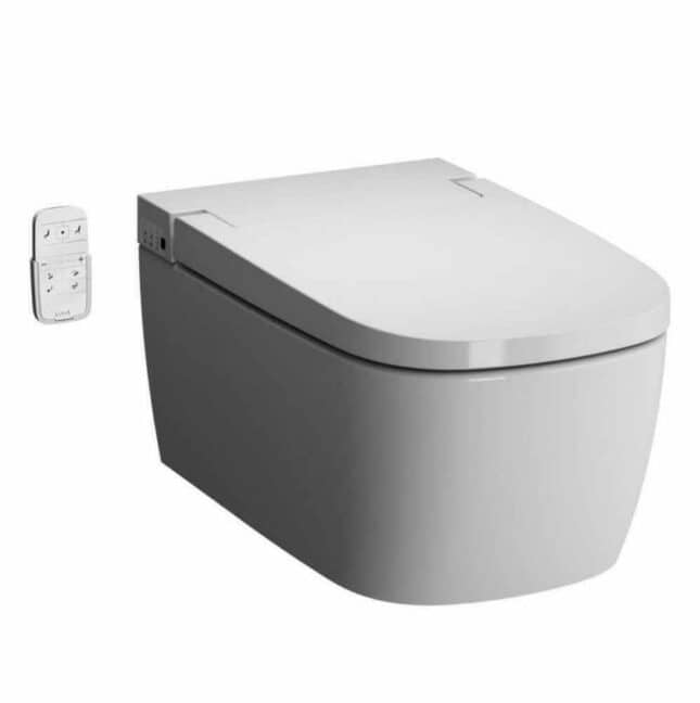 Vitra V-Care Intelligent Smart Wall Hung Pan, Rimless Essential WC & Seat - Image 4