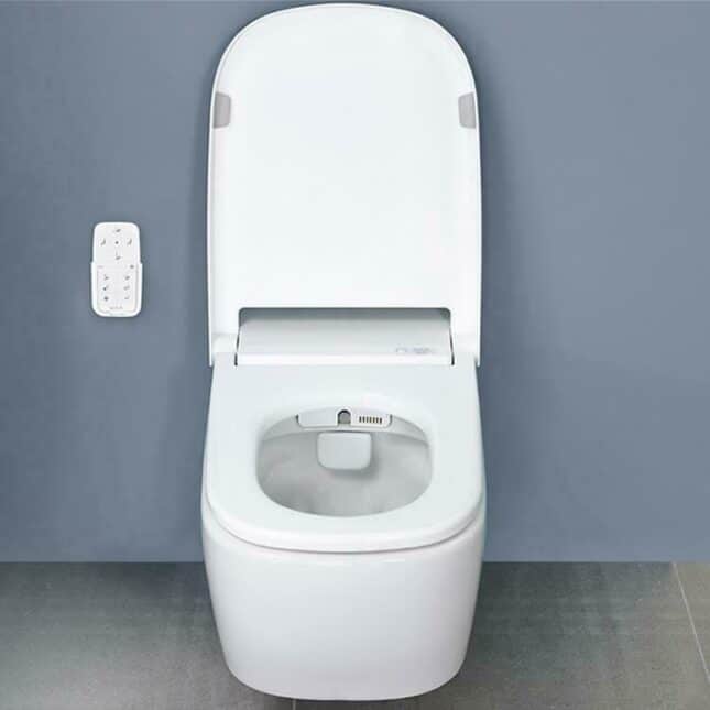 Vitra V-Care Intelligent Smart Wall Hung Pan, Rimless Essential WC & Seat - Image 5