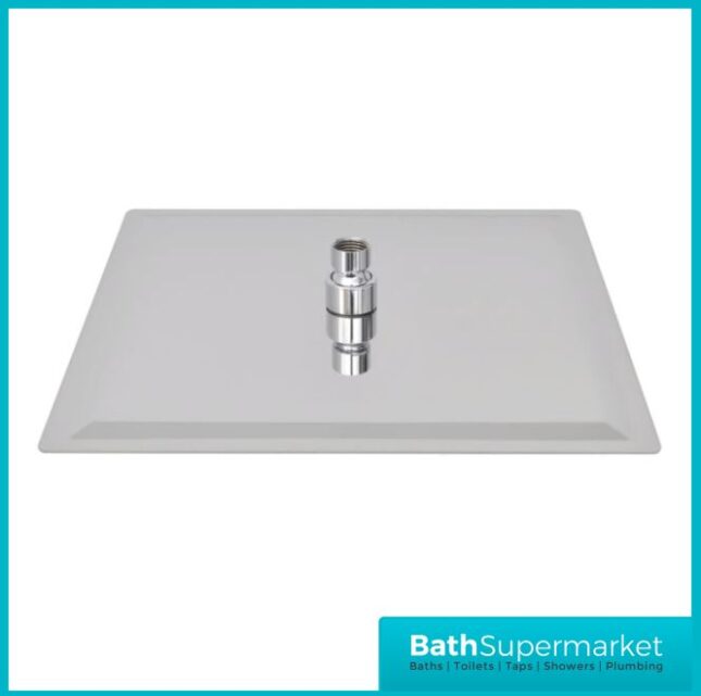 Square 300mm Slimline Drench Shower Head Chrome - Image 6