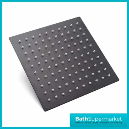 Mono Black Square Stainless Steel Head 300mm