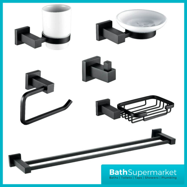 Mono Matt Black Bathroom Accessory