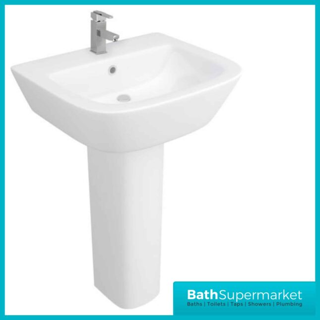 Project Square Toilet & Basin Set Short Projection