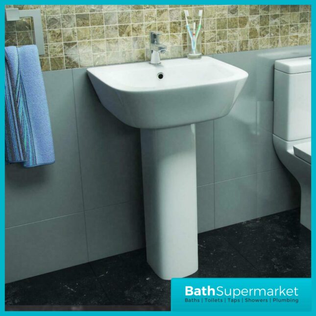 Project Square Toilet & Basin Set Short Projection