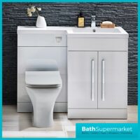 Sognare Mili 1100mm Gloss White L Shape Furniture Pack