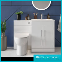 Sognare Mili 1100mm Gloss White L Shape Furniture Pack