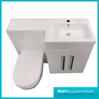 Sognare Mili 1100mm Gloss White L Shape Furniture Pack - Image 6