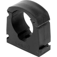 15mm Talon Single Hinged Black Pipe Clips Bag of 20