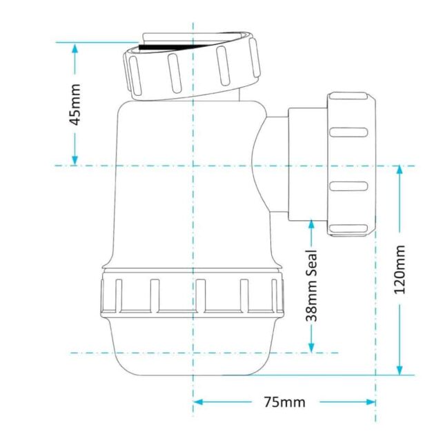 VIVA WTBT3238 EASI-FLO BOTTLE TRAP 38MM SEAL - Image 3