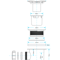 Viva 1½" Shower Trap (90MM Tray) | WTSH90 - Image 2
