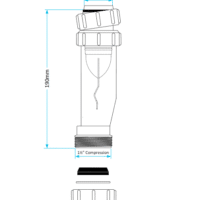 Viva 1½" Magna Self-Sealing Waste Valve | WTSTC40 - Image 2