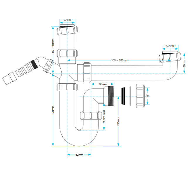 Viva 1½" Bowl & Half Kit | WTBNH01 - Image 2