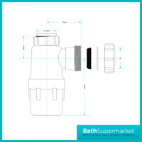 Viva 1½” Bottle Trap | WTBT4076