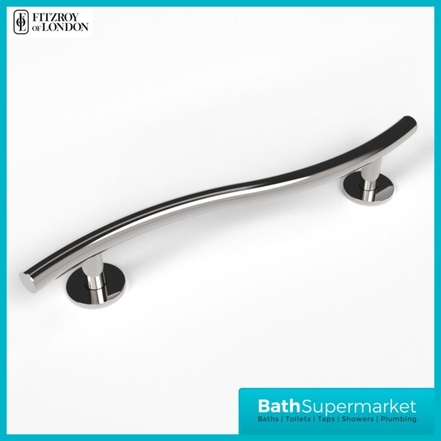 Nymas Luxury Curved Stainless Steel Grab Rail 620mm | 311662