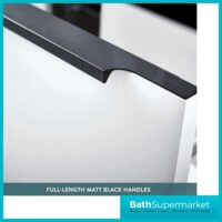 Celeste Muro 600mm Wall Hung Vanity Unit Black Frame