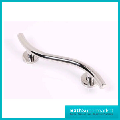 Nymas 480MM Luxury Curved Stainless Steel Grab Rail | 311648