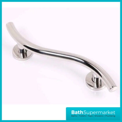 Nymas 620MM Luxury Curved Stainless Steel Grab Rail | 311662