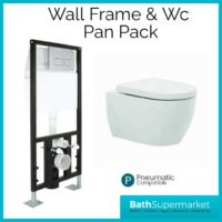 Concealed Wall Hung Toilet WC Adjustable Frame-Pack Deal