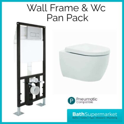 Concealed Wall Hung Toilet WC Adjustable Frame-Pack Deal