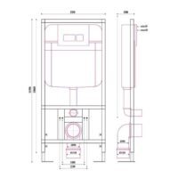 Concealed Wall Hung Toilet WC Adjustable Frame-Pack Deal - Image 5
