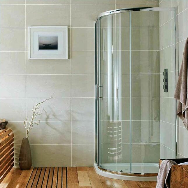 900mm Bathroom Shower Suite L Shaped Furniture BTW Toilet WC Tap Shower - Image 2