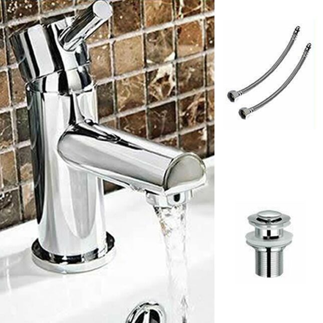 Sliding Door Shower Enclosure Suite with Bathroom Furniture Vanity WC Unit BTW - Image 4
