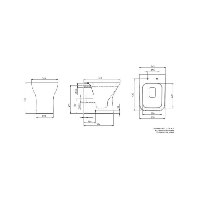 Tavistock Structure Comfort Height Back to Wall Pan & Seat - Image 3