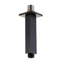 Matt Black Square Ceiling Mounted Shower Arm 120mm - Image 2