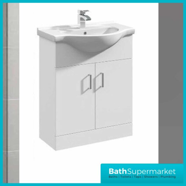L Shaped 1700 Bath, 650mm Vanity Unit, WC Unit & BTW Toilet