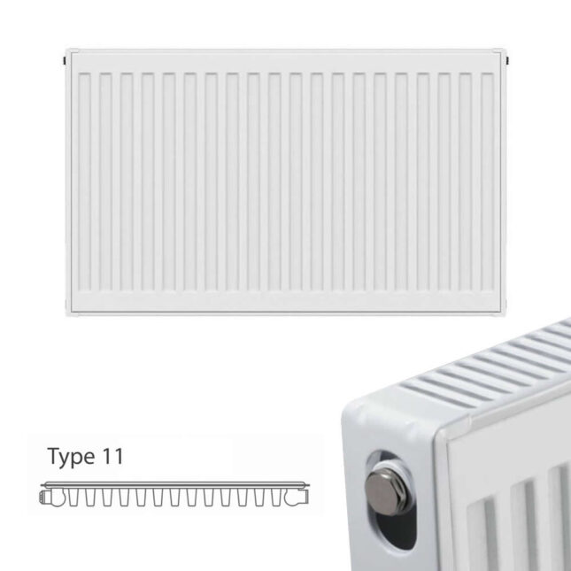 Kartell Type 11 600 x 800mm Single Panel Radiator - Image 2