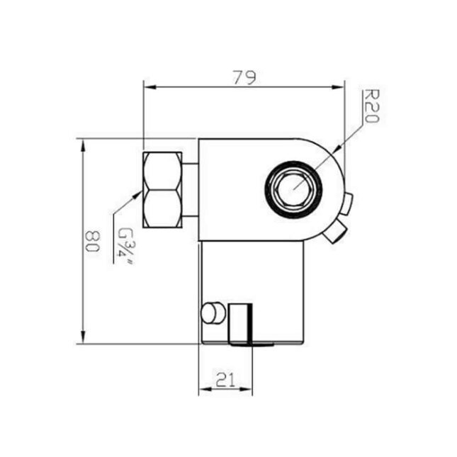 Thermostatic Bidet Douche Trigger Spray & Valve Bathroom Shower Kit - Image 5