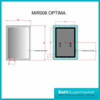 Kartell Optima LED Mirror With Bluetooth Speaker