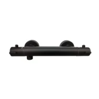 Matt Black Round Exposed Thermostatic Bar Shower Valve - Image 5