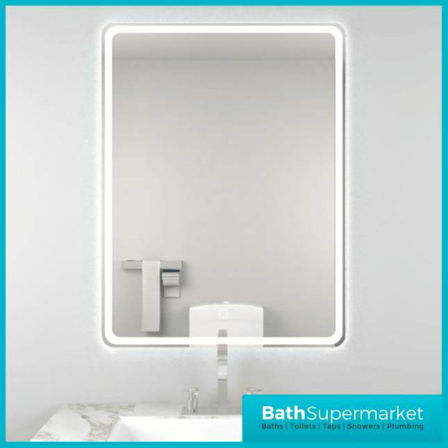 Kartell Reflections Alder LED Bathroom Mirror 800mm H x 600mm W - Image 2