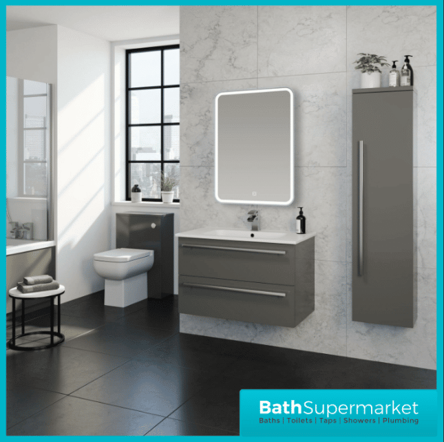 Kartell Reflections Alder LED Bathroom Mirror 800mm H x 600mm W - Image 6