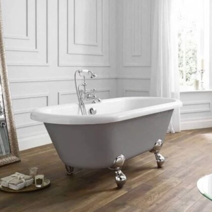 Dove Grey Skipton 1700 x 750mm Freestanding Bath