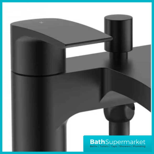 Descent Matt Black Bath Shower Mixer